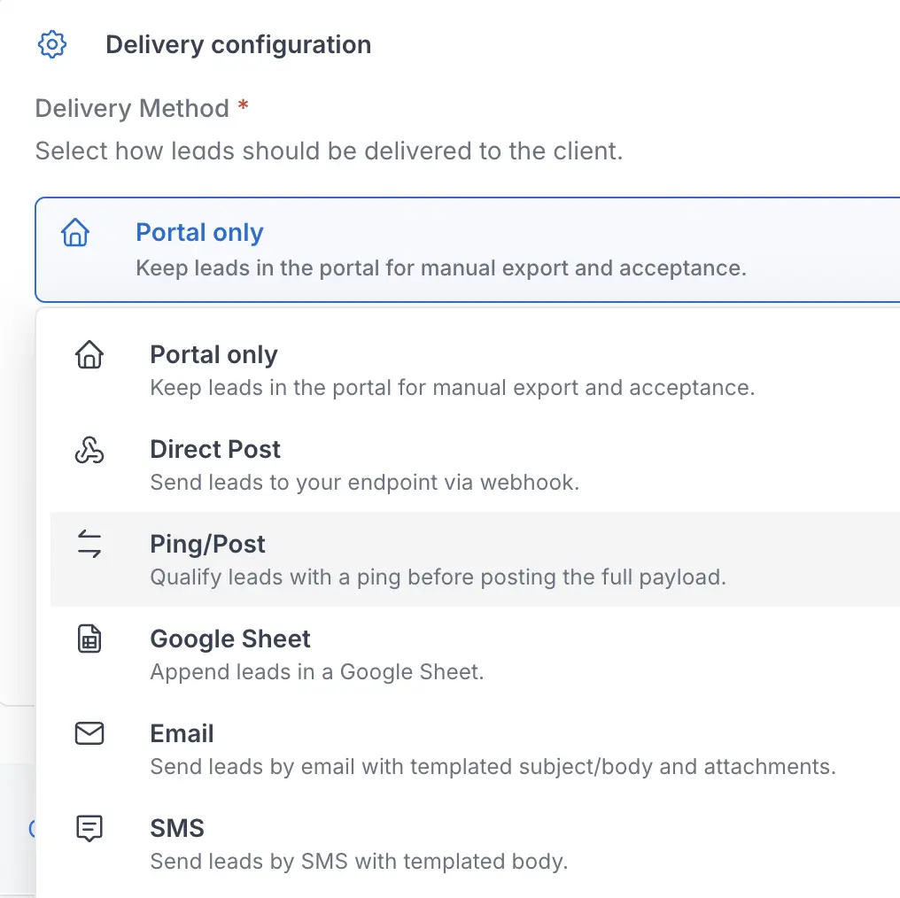 Deliver Leads Anywhere